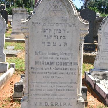 COHEN Miriam -1923