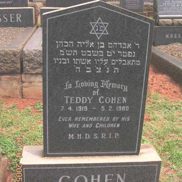 COHEN Teddy 1919-1980