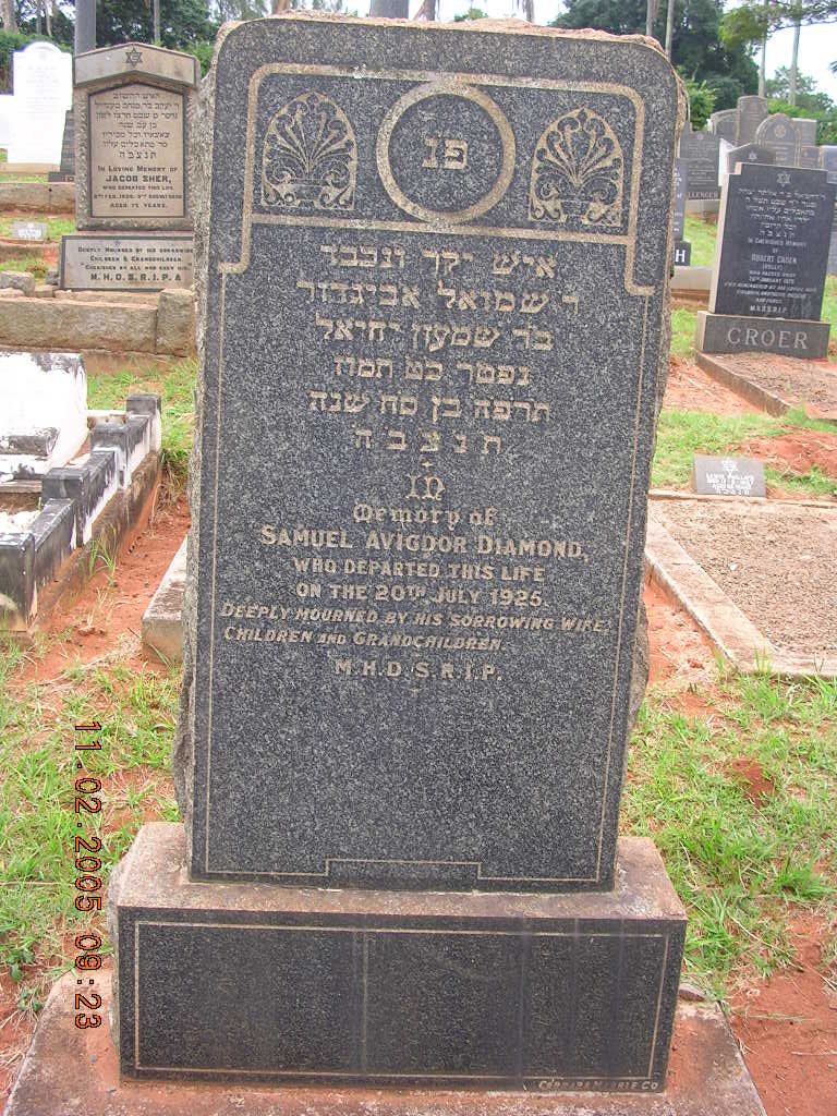 DIAMOND Samuel Avigdor -1925