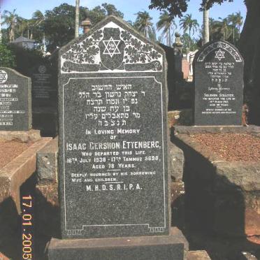 ETTENBERG Isaac Gershon -1938