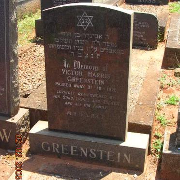 GREENSTEIN Victor Harris -1978