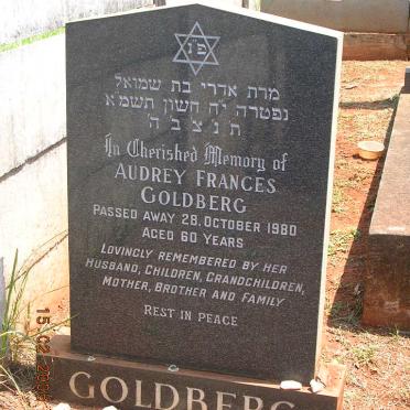 GOLDBERG Audrey Frances -1980