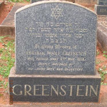 GREENSTEIN Abraham Woolf -1956