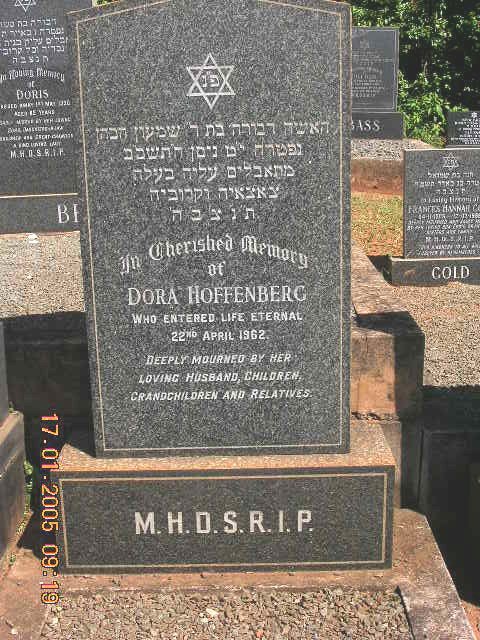 HOFFENBERG Dora -1962