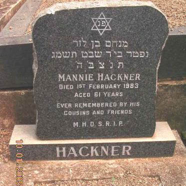 HACKNER Mannie -1983