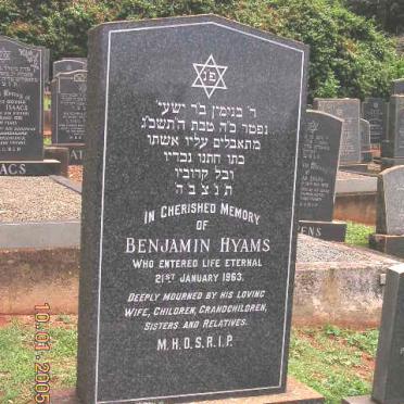 HYAMS Benjamin -1963