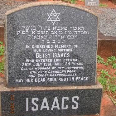 ISAACS Betsy -1961