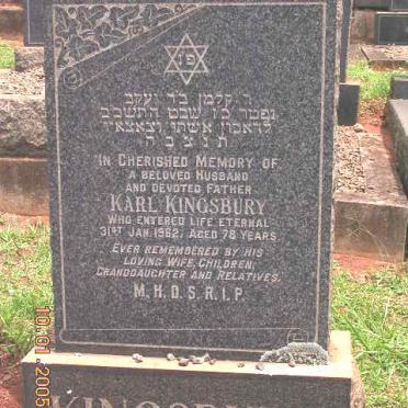 KINGSBURY Karl -1962