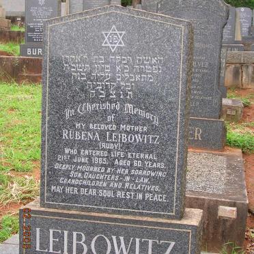 LEIBOWITZ Rubena -1965