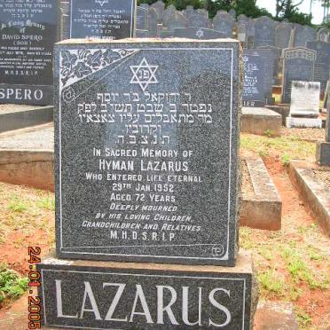 LAZARUS Hyman -1952