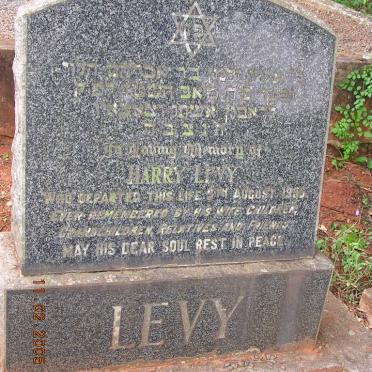 LEVY Harry -19??