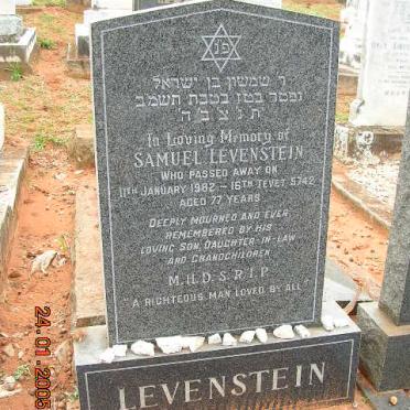LEVENSTEIN Samuel -1982