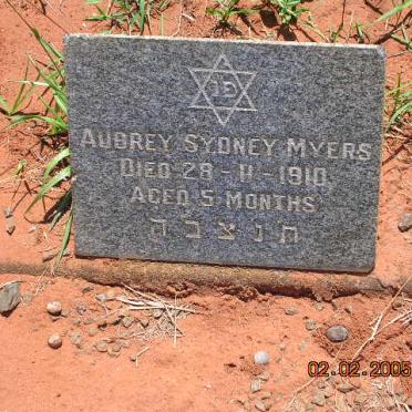 MYERS Aubrey Sydney -1910