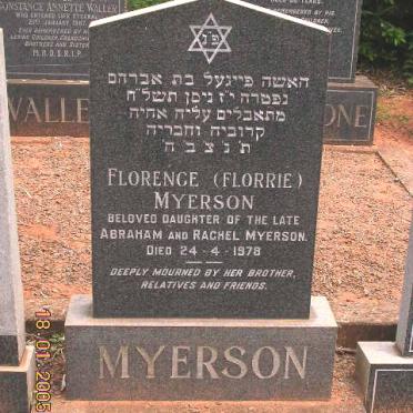 MYERSON Florence -1978
