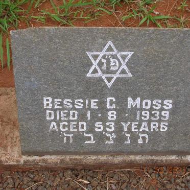 MOSS Bessie C. -1939