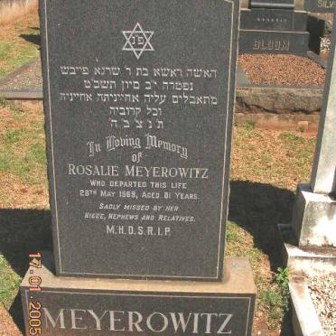 MEYEROWITZ Rosalie -1969