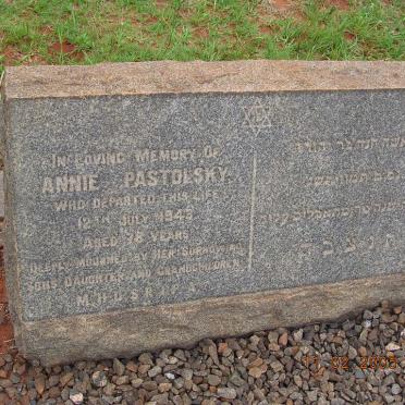 PASTOLSKY Annie -1943
