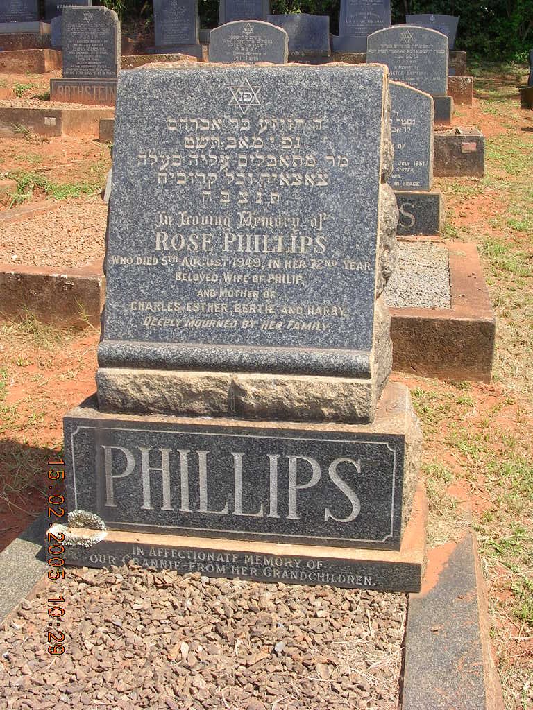PHILLIPS Rose -1949