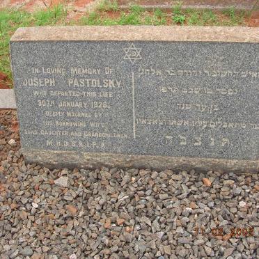 PASTOLSKY Joseph -1926