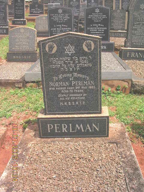 PERLMAN Norman -1965