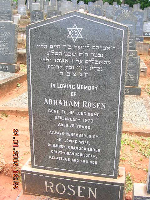 ROSEN Abraham -1973