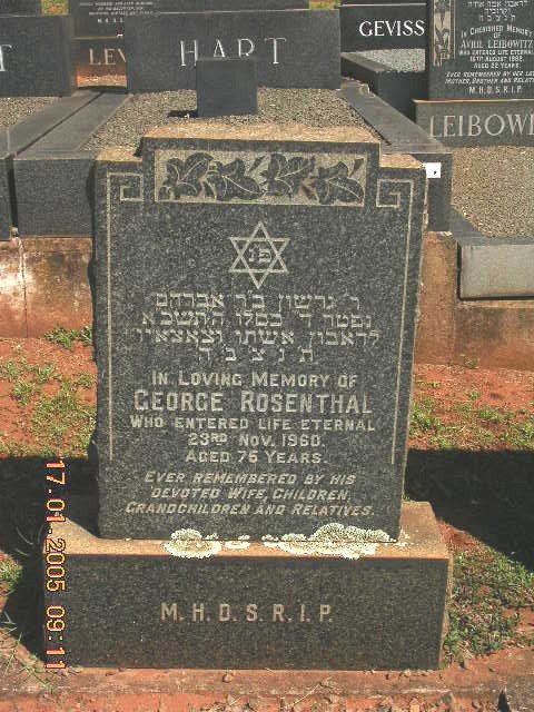 ROSENTHAL George -1960