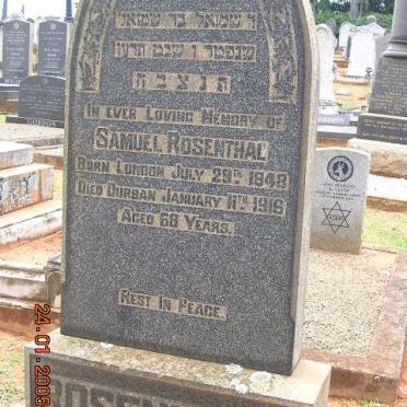 ROSENTHAL Samuel 1848-1916