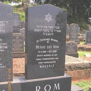 ROM Bessie Lily 1895-1989