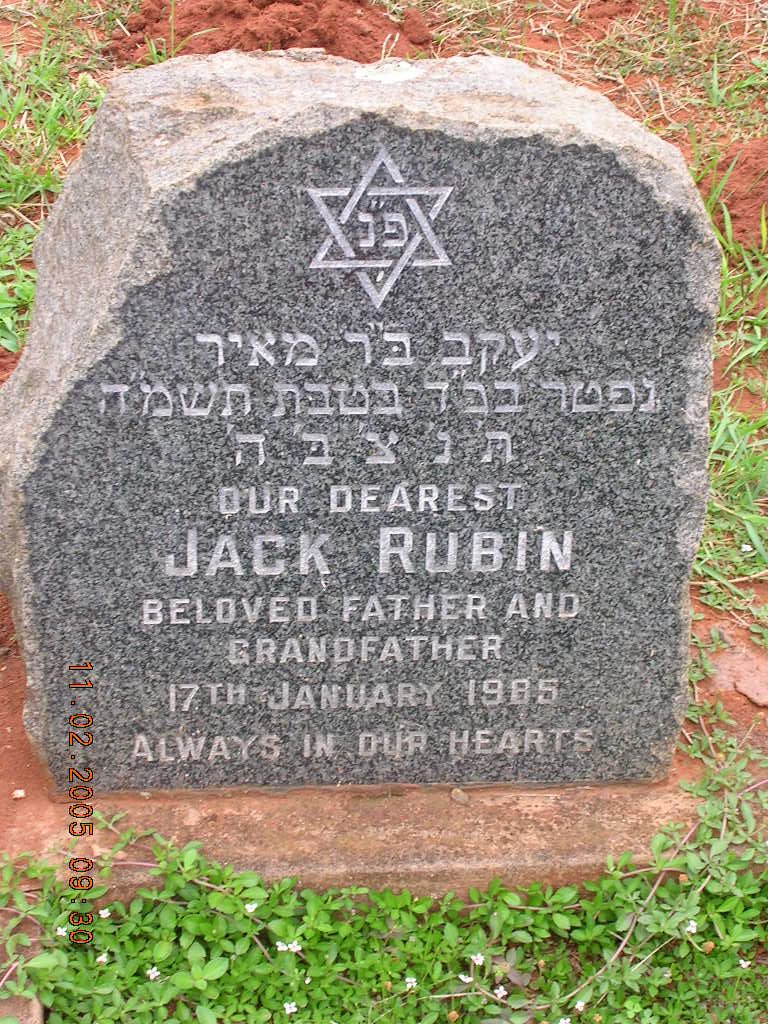 RUBIN Jack -1985