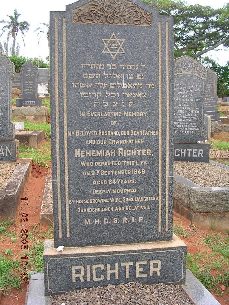RICHTER Nehemiah -1949