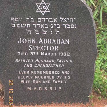 SPECTOR John Abraham -1982