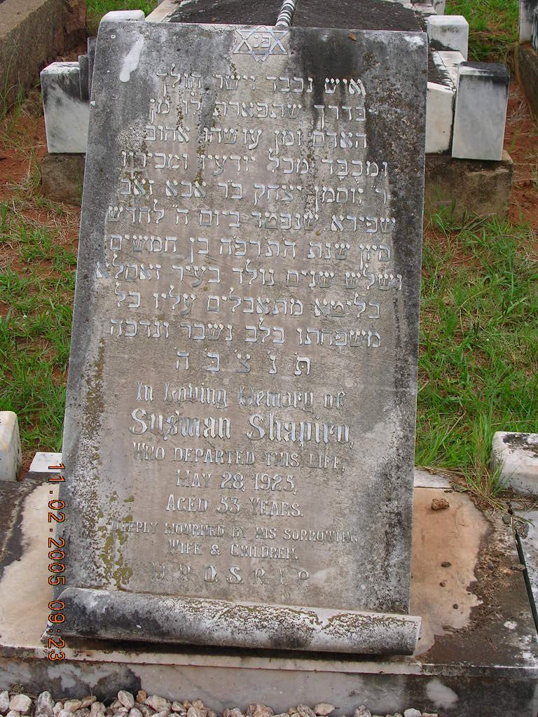 SHAPIRO Susman -1925