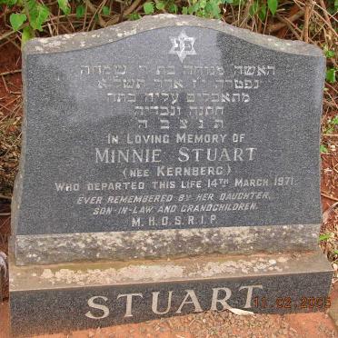 STUART Minnie nee KERNBERG -1971