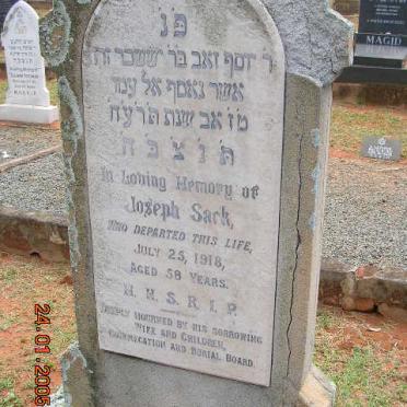SACK Joseph -1918