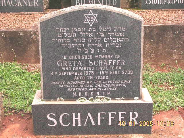 SCHAFFER Greta -1979