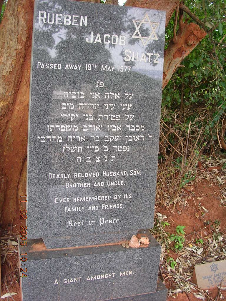 SHATZ Rueben Jacob -1977