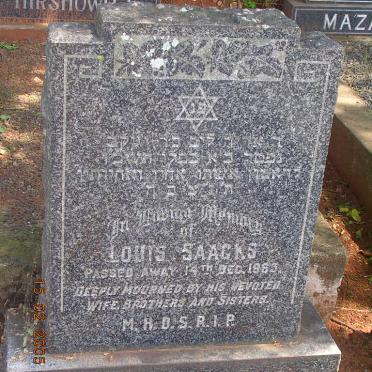 SAACKS Louis -1963