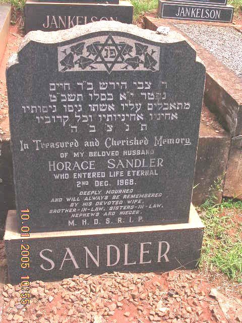 SANDLER Horace -1968