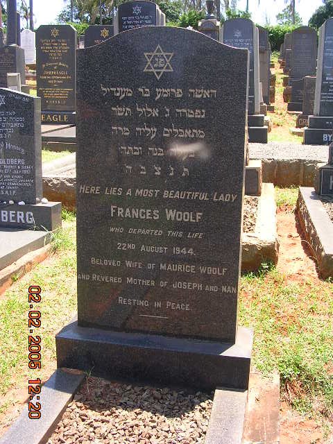 WOOLF Frances -1944