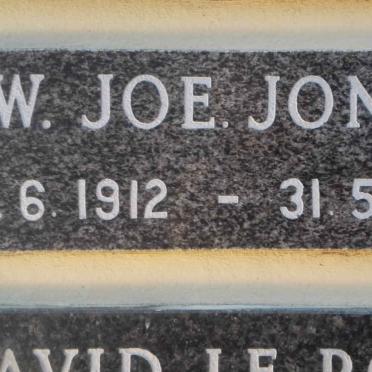 JONKER J.W. Joe 1912-2000