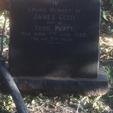 PLATT James Cecil -1920