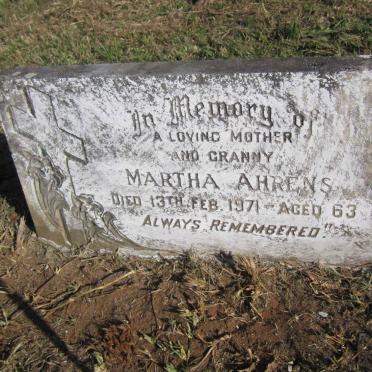 AHRENS Martha -1971