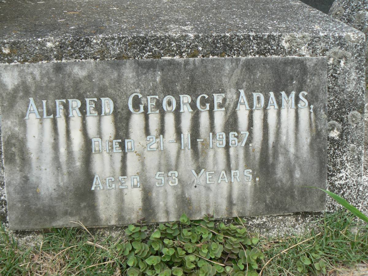ADAMS Alfred George -1967 &amp; Evelyn -1967