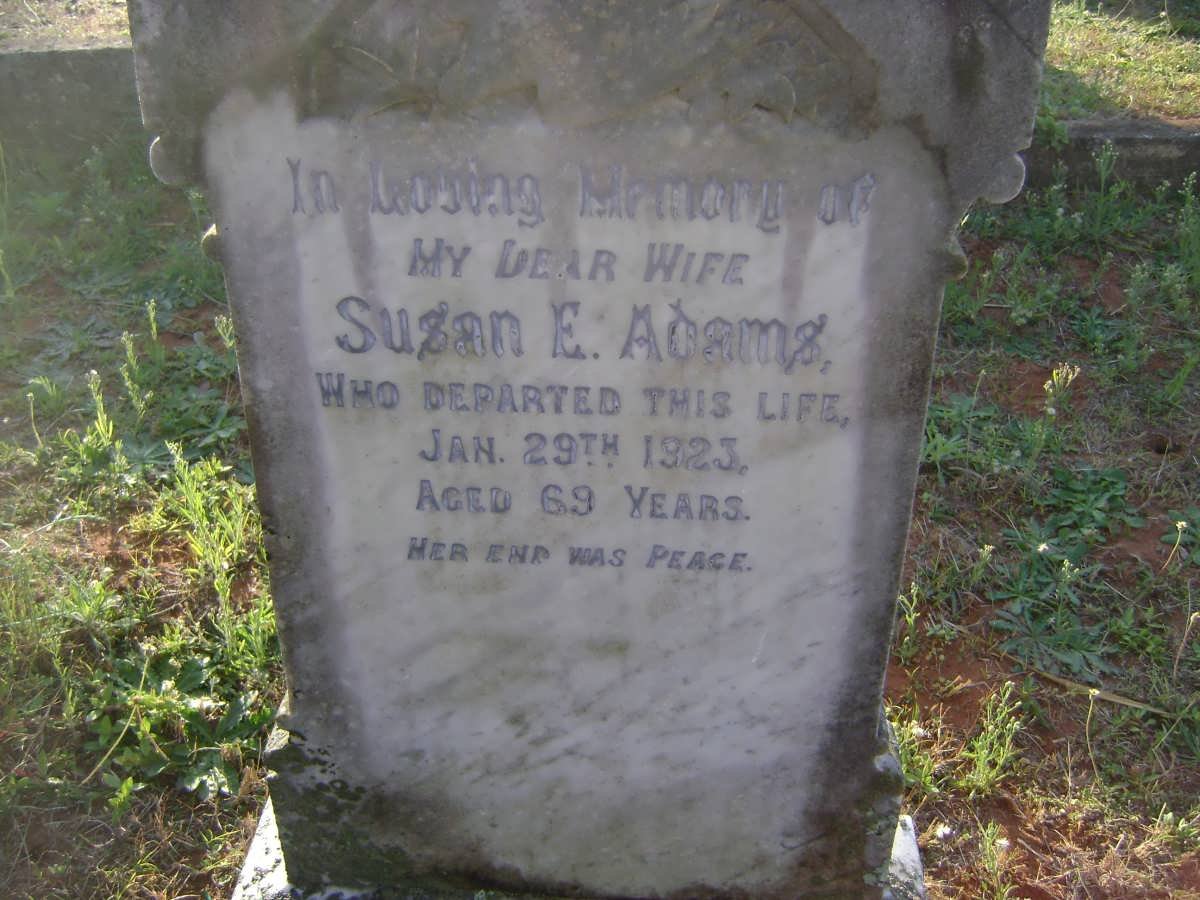 ADAMS Susan E. -1923