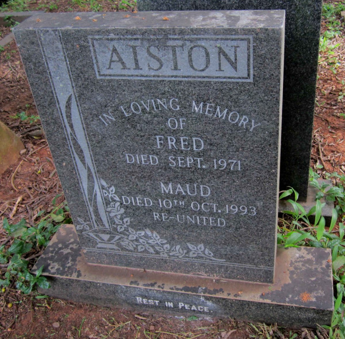 AISTON Fred -1971 &amp; Maude -1993