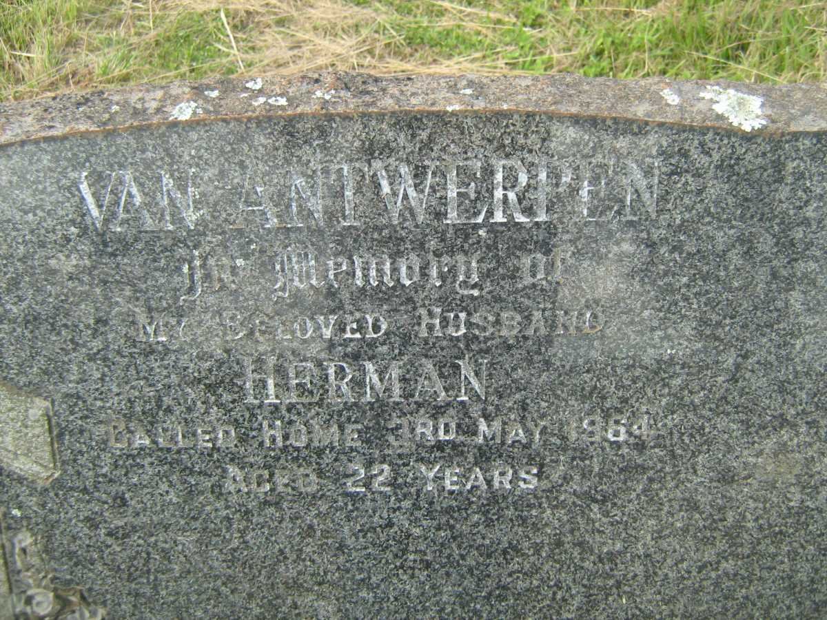 ANTWERPEN Herman, van  -1964