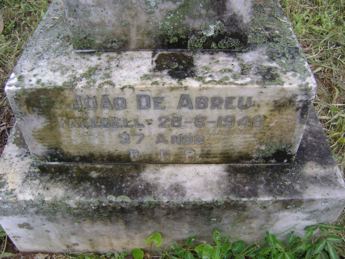 ABREU Joao, de -1946