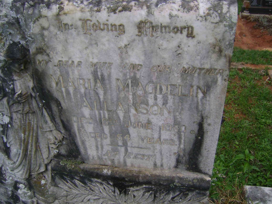 ALLANSON Maria Magdelin -1940