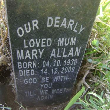 ALLAN Mary 1930-2009