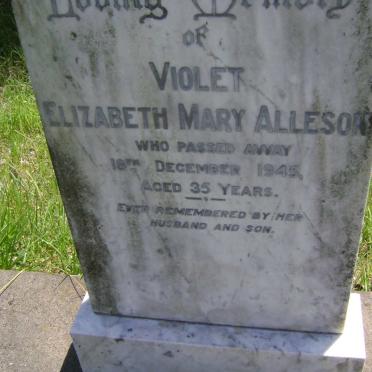 ALLESON Violet Elizabeth Mary -1945